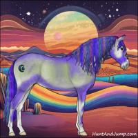 Horse Color:Painted Watercolor Blue Onyx