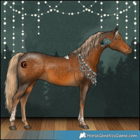 Horse Color:Chocolate Palomino Tobiano 