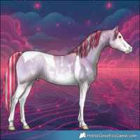 Horse Color:Painted Silver Grullo Pearl Onyx Sabino Tobiano 
