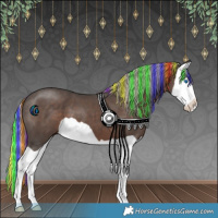 Horse Color:Painted Silver Black Splash