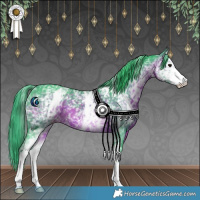 Horse Color:Watercolor White Spotted Brown 