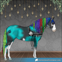 Horse Color:Painted White Spotted Black 