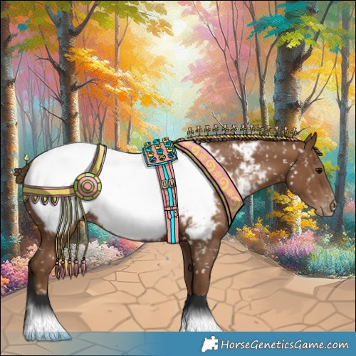 Horse Color:Gray Black Pearl Appaloosa 