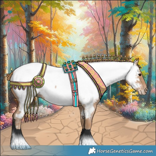Horse Color:Blue Roan Pearl Appaloosa 