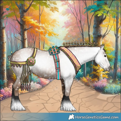 Horse Color:Gray Black Pearl Appaloosa 