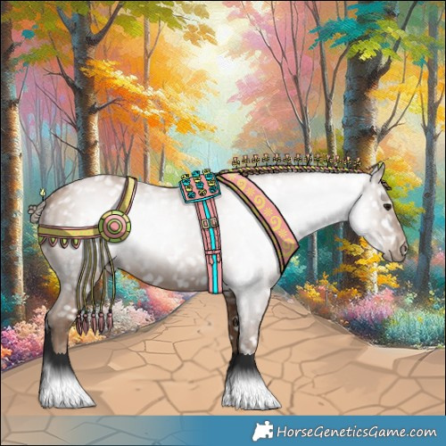 Horse Color:Gray Black Pearl Appaloosa 