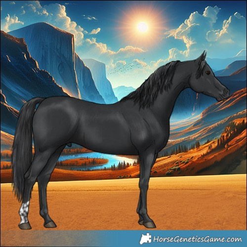 Horse Color:Black  and Black 