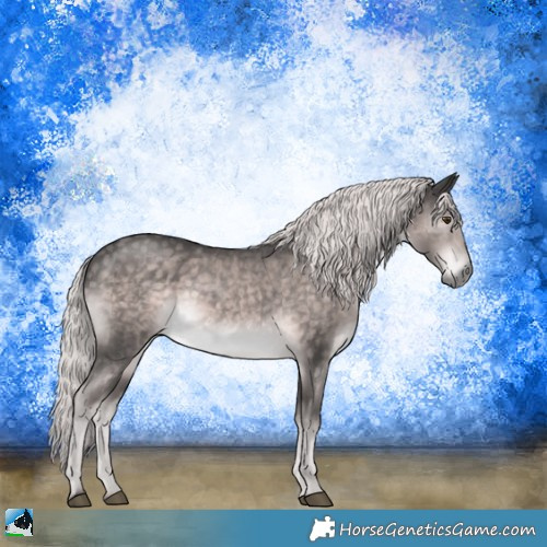 Horse Color:Platinum Chocolate Palomino Mushroom Rabicano