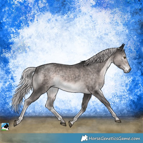 Horse Color:Platinum Chocolate Palomino Mushroom Rabicano 