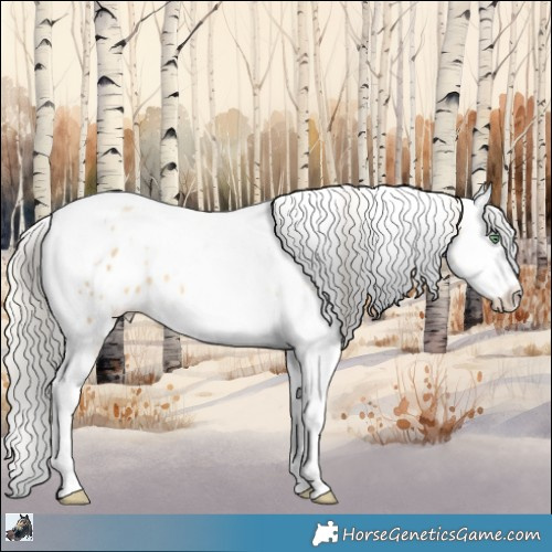 Horse Color:White Spotted Silver Sable Cream Champagne Dun Splash Tobiano Appaloosa 