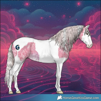 Horse Color:Watercolor Chocolate Palomino Ice Splash Tobiano 