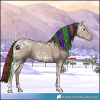 Horse Color:Painted Classic Champagne Ice 