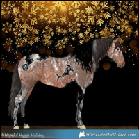 Horse Color:Bay Ice Tobiano 