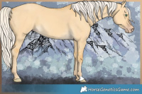 Horse Color:Silver Amber Cream Champagne Dun 