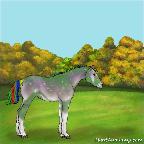 Horse Color:Painted Watercolor Blue Onyx 