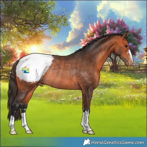 Horse Color:Bay Appaloosa Rabicano 