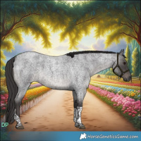 Horse Color:Smoky Blue Roan Tobiano 