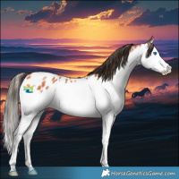 Horse Color:Bay Sabino Splash Near Leopard 