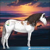 Horse Color:Bay Splash Appaloosa 