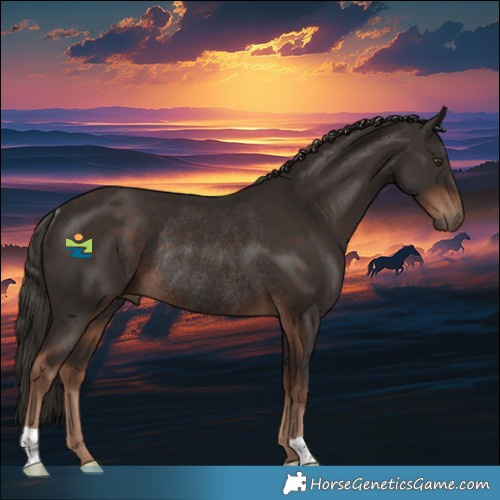 Horse Color:Liver Chestnut Rabicano 