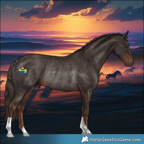 Horse Color:Liver Chestnut Rabicano 