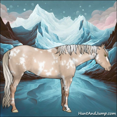 Horse Color:White Spotted Liver Red Dun Pearl Mushroom 