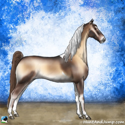 Horse Color:Liver Red Onyx Tobiano 