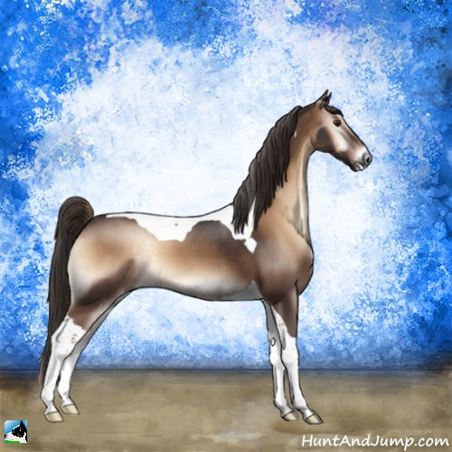 Horse Color:Liver Red Onyx Tobiano 