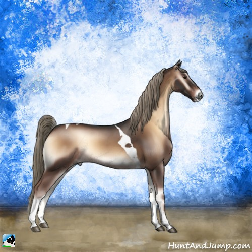 Horse Color:Liver Red Onyx Tobiano 