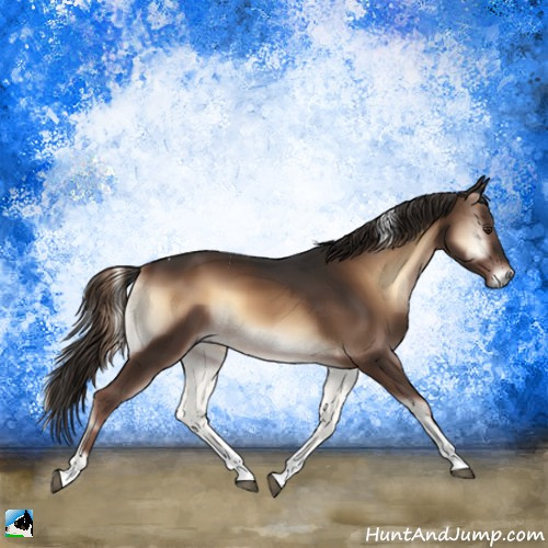 Horse Color:Liver Red Onyx Tobiano 