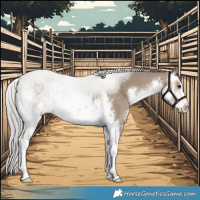 Horse Color:White Spotted Silver Brown Dun 