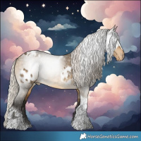 Horse Color:Silver Smoky Grullo Tobiano Appaloosa  and Gray Silver Buckskin Dun Tobiano 