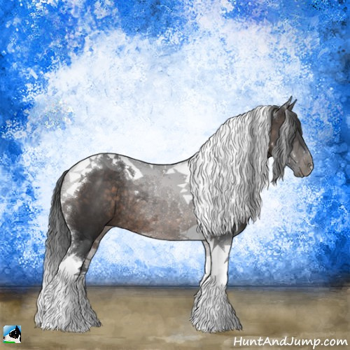 Horse Color:Brown Sabino Tobiano Rabicano