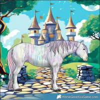 Horse Color:Nacre Watercolor Silver Brown Ice Tobiano 