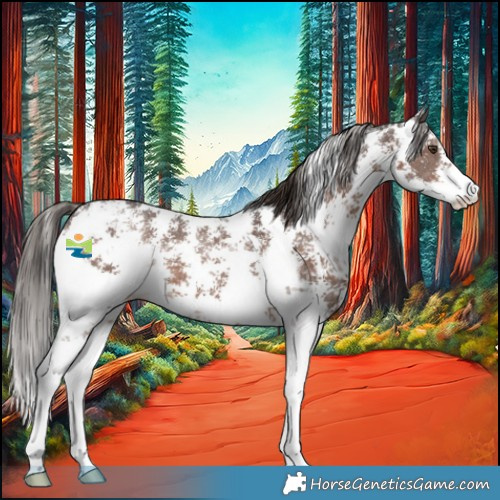 Horse Color:Liver Chestnut Sabino 