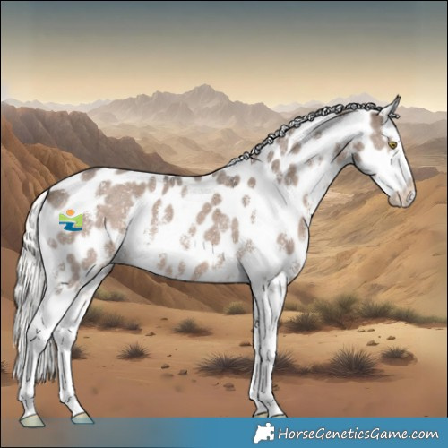 Horse Color:Liver Red Dun Mushroom Sabino Appaloosa 