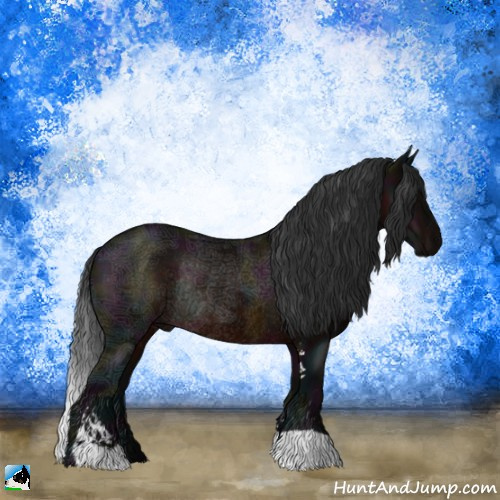 Horse Color:Midnight Brown Ice Sabino Rabicano 