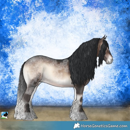 Horse Color:Brown Ice Onyx Mushroom 