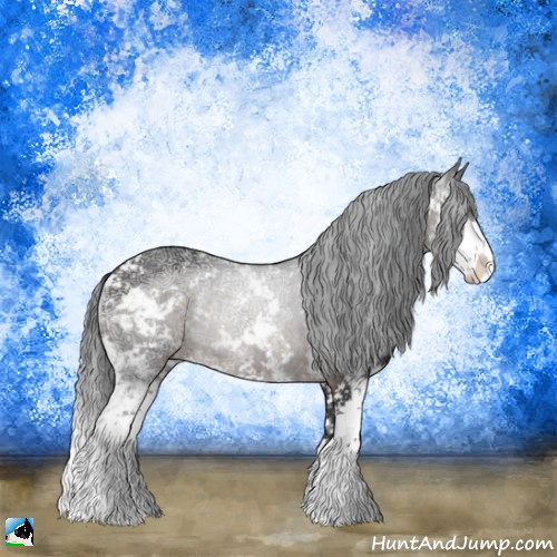 Horse Color:Brown Ice Mushroom Sabino Rabicano 