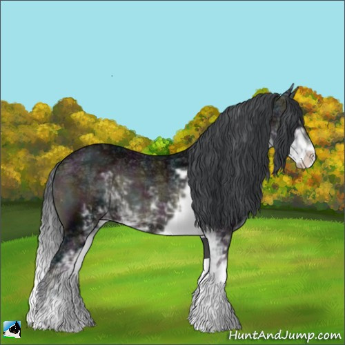 Horse Color:Midnight Brown Ice Onyx Sabino 