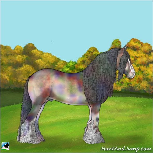 Horse Color:Nacre Brown Onyx Sabino 