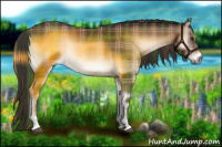 Horse Color:Plaid  Liver Red Onyx Tobiano 
