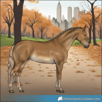 Horse Color:White Spotted Chocolate Palomino Dun Rabicano