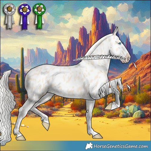 Horse Color:Cremello Appaloosa 