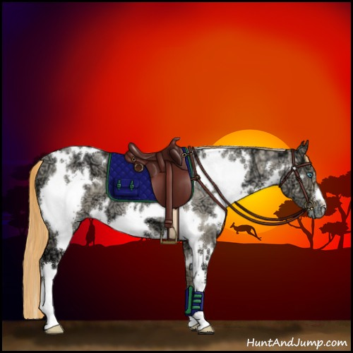 Horse Color:White Spotted Smoky Grullo Ice Pearl 