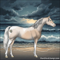 Horse Color:Silver Smoky Creme Tobiano 