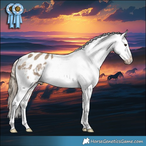 Horse Color:Liver Red Dun Appaloosa Brindle 