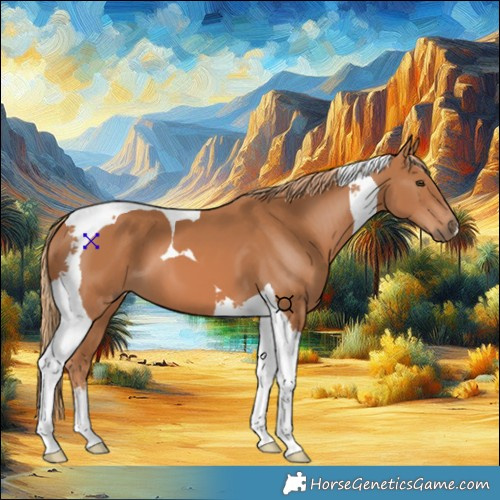 Horse Color:Chestnut Tobiano 