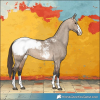 Horse Color:Bay Dun Appaloosa Brindle 