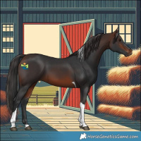 Horse Color:Brown Tobiano